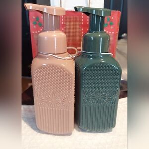 Bundle of 2 refillable soap dispensers by bath and body works.